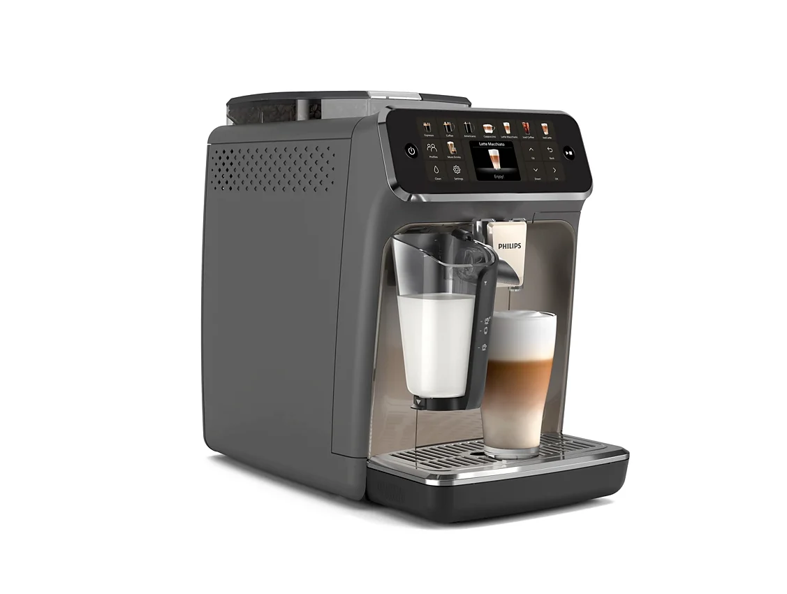 B-Class Refurbished - Philips 5500 LatteGo Automatic Espresso Machine, EP5544/90 - Grey Chrome - Image 4