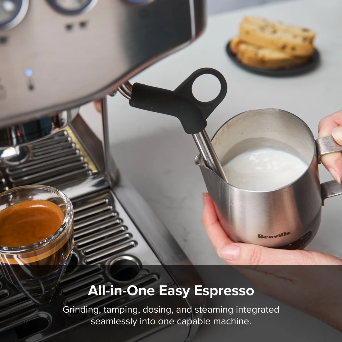 Breville Barista Express Impress Espresso Machine - Image 3