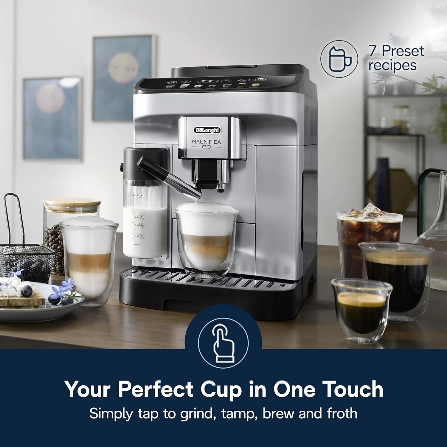 B-Class Refurbished - Delonghi Magnifica Evo ECAM29084SB Superautomatic Espresso Machine - Image 6