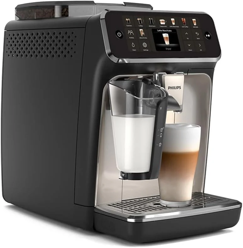 Refurbished - Philips 5500 LatteGo Automatic Espresso Machine, EP5544/94 - Black Chrome - Image 2